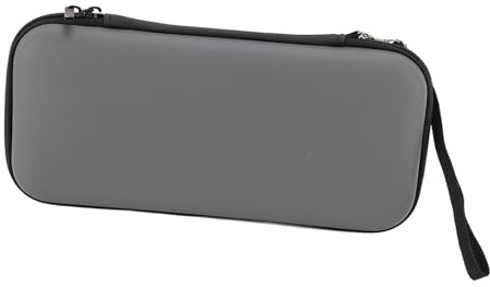 Tangxi Tragbare Hard-Game-Hülle, Geräumig, Zuverlässig, Doppelter Reißverschluss, Wasserdicht, Stoßfest, Konsolen-Reisetasche für OLED (Grey)
