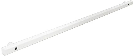 Corrimano in legno per scale da parete, antiscivolo, con raccordi, maniglione di sicurezza, per anziani e bambini, asta di supporto per interni ed esterni (bianco, 70 cm)