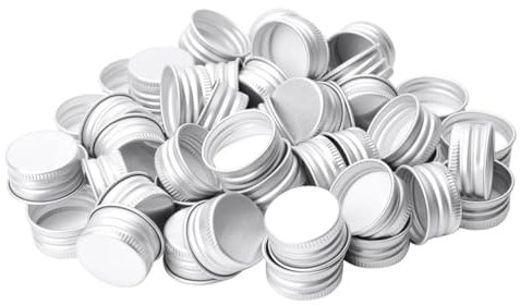 PAMINGONO 50stücke Flaschenverschlüsse Auslaufsichere Becherdeckel Aluminium-flaschendeckel Schraubdeckel Praktische Wasserbecherdeckel