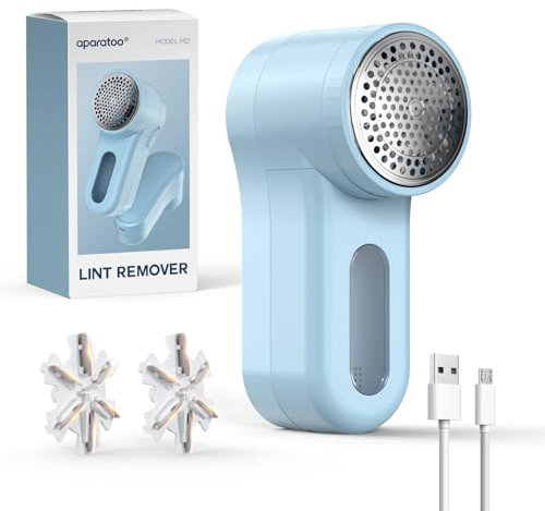 Leva Pelucchi Elettronico, Togli Pelucchi Elettrico con Lame Spazzola a 6 Lamelle, USB Levapelucchi Elettrico Ricaricabile per Vestiti, Maglioni di lana, Mobili, Lanugine, Pelucchi, Cuscini