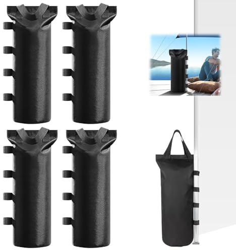 Sac de Lestage pour Tonnelle,4 Pièces Sac de Sable,Sac Lestage,800d Tissu Oxford, Sac de Lestage,Poids pour Tonnellem,Capacité Maximale de 10 KG,pour Auvents, Tentes, Tonnelles(50x20cm)