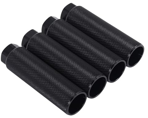 FutureHight 4Pcs Fahrradrasten, Aluminiumlegierung Anti-Skid Bleifuß Fahrradpedale BMX Pegs für Fahrrad Radfahren Hintere Stunt 3/8 Achsen