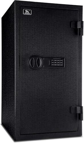 Large Home Fireproof Safe Box - 98L Heavy Duty Digital Safes, Sturdy Steel Security Safe with Keypad Lock for Home Office Business Use