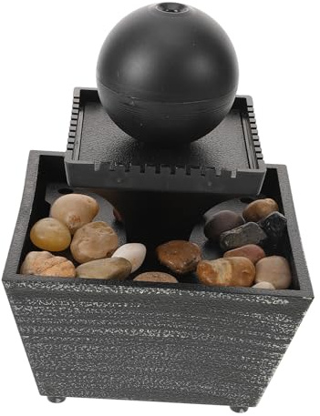 ABOOFAN Fontana Da Tavolo Con Flusso D'acqua Fontana Da Scrivania Per Ufficio Zen Decorazione Rilassante Per Camera Da Letto e Interno Senza Batteria