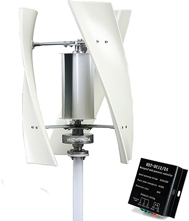 HUIZHITENGDA 8000W 3 Blades Haushalt Magnetische Levitation Windkraftanlage, kein Lärm 12V-220V vertikale Windkraftanlage mit Controller für Haus, Gartenbeleuchtung