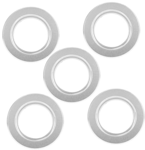 HOUDERCO Bird House Hole Protectors 5 Pcs Replacement Ring Guards for Breeding Box Metal Guards for Parrot Cage Accessories Smooth Edges Nest Protection