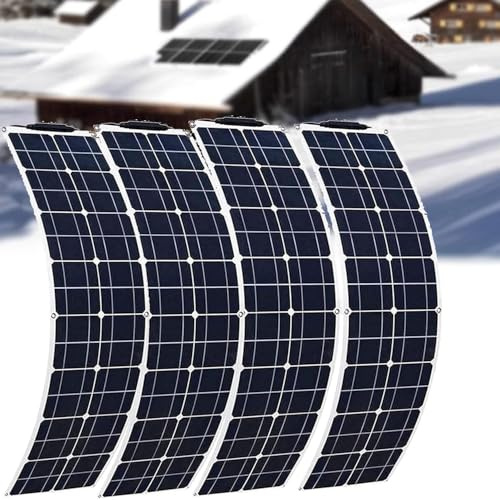Panel Solar Portátil, Monocristalino, Ultrafino De 200 W, 400 W Y 800 W, Kit Flexible Con Controlador De 40 A, Para Familias, Autocaravanas, Caravanas Y Barcos.,800W