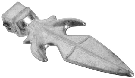 DOITOOL Garden Fence Finial Pointed Cast Iron Spike Decorative Post Caps Outdoor Yard Fence Accessories Gate Topper