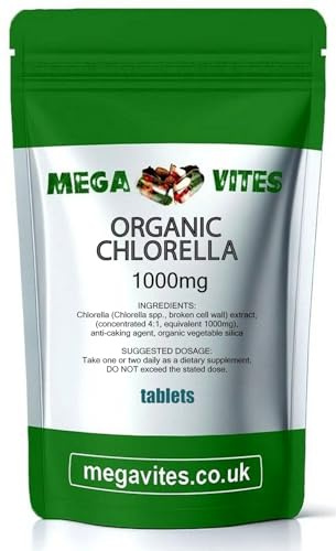 Organic Chlorella Tablets 1000mg x 180 - MEGAVITES