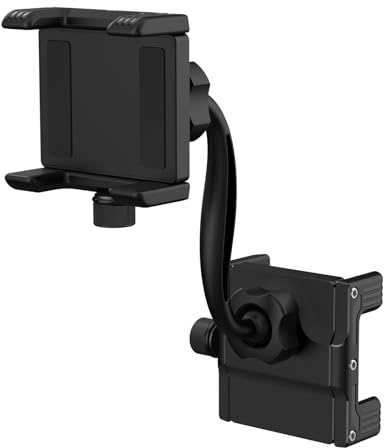 Generisch Rückspiegel Telefonhalter, Handyhalterung Auto Doppelklemme Für SUV, LKW, Motorrad 360° Drehbar & Schwenkbar Vibrationsdämpfung Universell Klemmend Für Dashboard & Spiegel