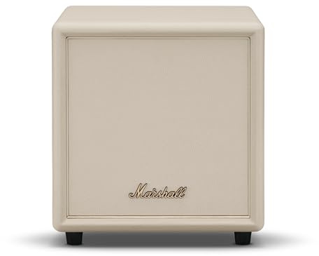 Marshall Heston Subwoofer Sub 200 - Bassi profondi per TV, film e musica | Connettività Bluetooth LE e RCA Mono - Crema