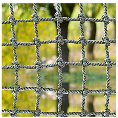 Kinder-Kletternetz Hochleistungs-Frachtnetz Spielplatz Yard Frame Kletternetz Trainingsnetz Für Kinder Outdoor-Seilleiter Baumhausleiter 10mm,12mm(10mm,3X3m/9.8X9.8ft)