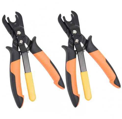 Paquete de 2 herramientas para desmontar mangueras de aire alicates eficientes con resorte para la extracción de mangueras con conectores rápidos para tubos neumáticos de 1/4 a 1/2.