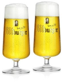 BITBURGER Pilstulpen-Set 2-tlg. 0,2L - Porzellan - Tulip - Trinkbecher-Set - 0.2 Liter
