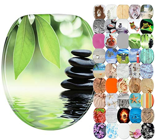 Sanilo WC Sitz ohne Absenkautomatik, viele schöne Toilettendeckel zur Auswahl, hochwertige und stabile Qualität aus Holz (Harmony)