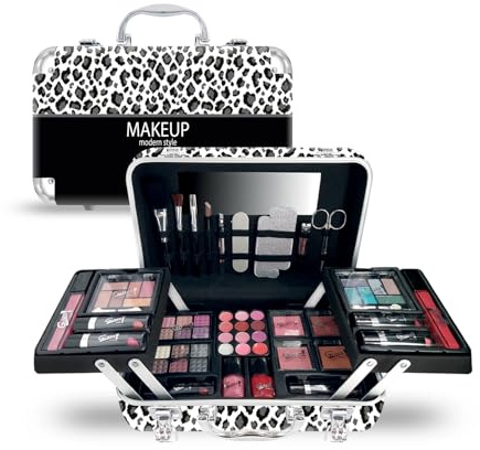 GLOSS ! Make-up-Koffer – Make-up-Set für Frauen – Weihnachtsgeschenkset – Geschenkidee zum Geburtstag, für die Lehrerin, zum Valentinstag, zum Muttertag – Beauty-Set - PANTHERE