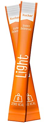 Xucker Light Sticks mit Erythrit - kalorienfreier Zuckerersatz als Vegane & zahnfreundliche Kristallzucker Alternative I Erythrit ohne Stevia I zuckerfrei I 5 kg-Karton mit ca. 1000 Sticks je 5g