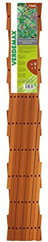 Verdemax 7559 - Enrejado Extensible (PVC, 1 x 1 m), Color marrón