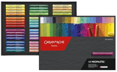 Caran d'Ache Neopastel Farben im Etui, Merhfarbig, 58, 48 Stück (1er Pack)