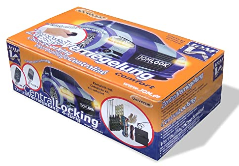 JOM Car Parts & Car Hifi GmbH 7104-4 Verrouillage centralisé des Portes à Distance, avec 2 télécommandes et 4 Moteurs