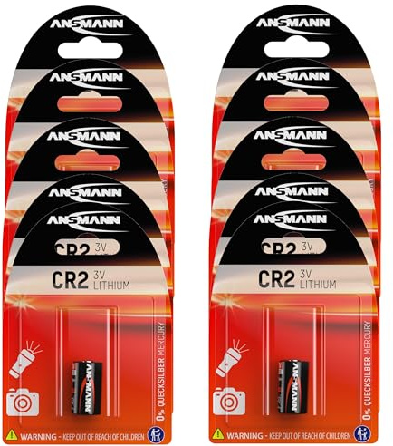 ANSMANN CR2 3 V Lithium Photo Replacement Battery (Pack of 10)