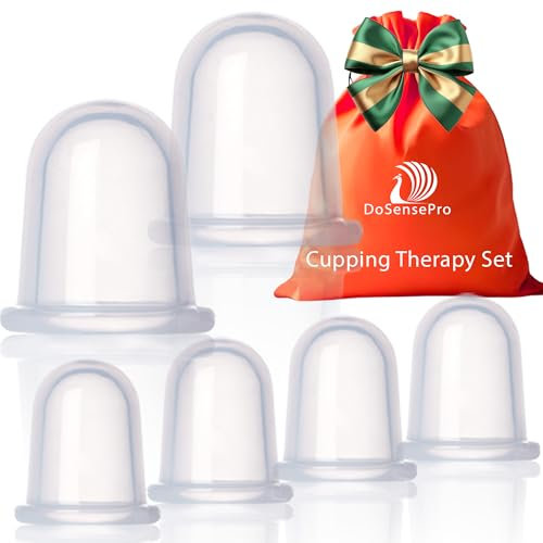 Set coppette massaggianti per coppettazione 6 coppette sottovuoto