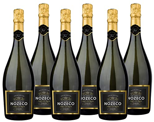 Nozeco - Alcohol Free Sparkling Drink made from alcohol-removed Wine - Vegan - Case of 6 (6 x 0.75 L) Sparkling Wine