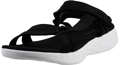 Skechers Damen On-The-go 600-Brilliancy Sportsandale, Schwarz, 42 EU
