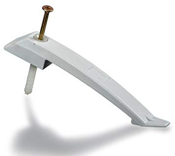 Kimmel 21-400-0031 Single Bracket Attachment Cable Clamping disc with Nail Dowel (Pack of 10), Light Grey, Einzelkabelbügel