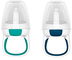 OXO Tot Silicone Self-Feeder 2 Pack Teal/Navy