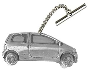 Twingo Krawattennadel mit Kette, Zinn-Effekt, 3D-Auto, Ref339