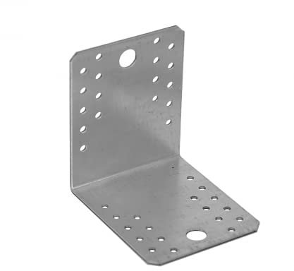 Gedotec Connecteur d'angle 90° angle de réglage pour plaques de plâtre | 1 pièce fer d'angle - 105x105x90 mm | Support de poteau poids lourd angle de vissage | Métal angle métal angle 90 degrés méta