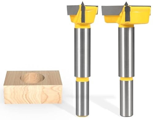 ERNZI 14 MM-45 MM Forstner Bohrer Scharnier Bohrer 2 Blatt Zwei Schneider Fräser Holzbearbeitung Fräser for Holz Stirnfräser (Size : 42mm)