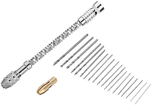 Borrsats, 20 St 0,3-1,6 Mm Skaft Mini Micro Borrsats Handborr Twist Drill DIY Kit Träborrset Roterande Handverktyg