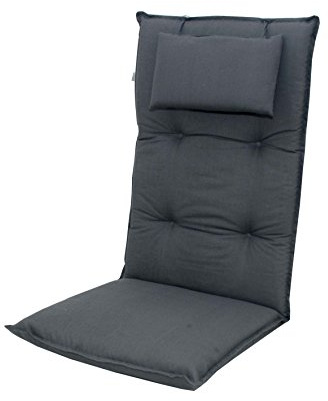 Doppler Hochlehner Auflage mit Kopfpolster Brilliant New 940, 120 x 50 x 8 cm, Baumwollmischgewebe, Waschbar