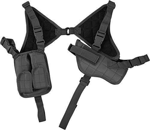 Schulterholster Pistolenholster mit Cordura®, verstellbar mit Magazintasche