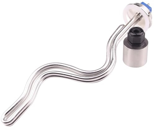 Calentador de inmersión eléctrico de 2 Tri Clamp, calentador de inmersión eléctrico Elemento calentador de agua de acero inoxidable 240V 6500W
