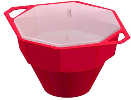 Air Popper - Cuenco plegable para hacer palomitas de maíz para microondas, cuenco plegable con tapa y asas para fiestas, dormitorios, caravanas y hogares