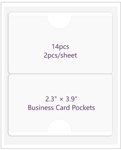 14 Stück Etikettenhalter Selbstklebend, 10 x 6 cm Beschriftungsfenster Selbstklebend Visitenkartenhüllen Kleben Transparent Wasserfest für Zuhause Büro Schule