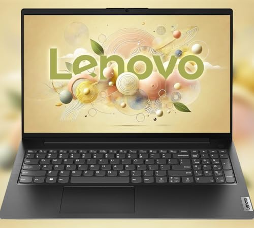 Lenovo Laptop aziendale V15 | FHD da 15,6 pollici (1920 x 1080) | Processore Intel 4-core | Grafica Intel UHD | 32 GB RAM | SSD da 512 GB | Ethernet RJ-45 | Durata militare | Windows 11 Pro