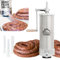 MAGIC HOME Wurstfüller aus Edelstahl | 2l / 3kg | Manuell, Vertikale | Hochwertige Wurstfüllmaschine, Wurstpresse, Wurst maschine, Bratwurst, Cevapcici maschine | 4 Füllrohre