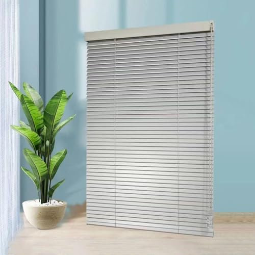 Aluminium-Jalousien für Fenster, 50 cm bis 120 cm breit, Verdunkelung und Wärmedämmung, horizontale Schatten, Sichtschutz, ideal für Zuhause und Büro, Größe 130 x 170 cm