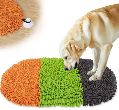 DiDiBirDi Schnüffelteppich Hunde 70 * 35cm Hundefütterungsmatte waschbar | fördert natürliche Futtermittelfähigkeiten und langsames Essen Trainingsspielzeug,Für kleine & große Hunde