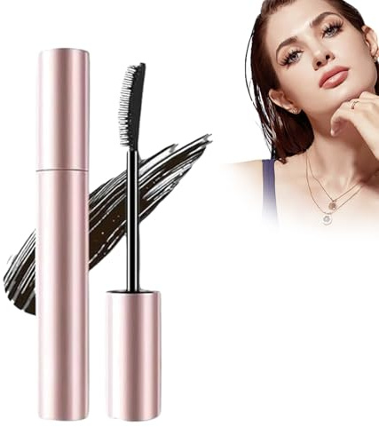 Natürlich langanhaltende Mascara mit Schwung, Gloryboom Mascara, Neue Mascara für mehr Länge und Schwung (2025), Lang anhaltender Schwung für Wimpern-Make-up (Black)