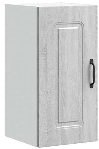 Eleganz Küchen-Hängeschrank Grau Sonoma aus Holzwerkstoff – Moderner Küchenschrank für kleine Küchen, Platzsparend & Langlebig