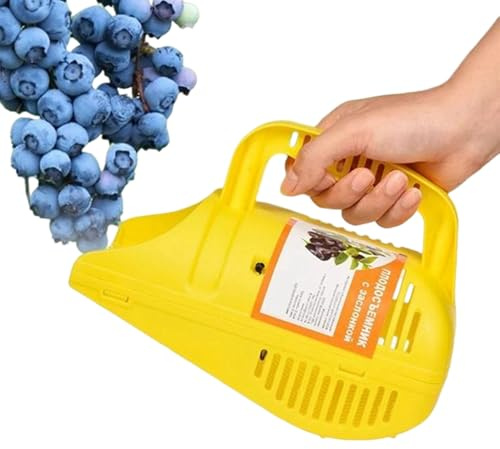 Strumento per la raccolta di mirtilli per giardini,Rastrello da giardino ergonomico efficace con pettine per lamponi maturi giardini casa mora nera fattoria domestica