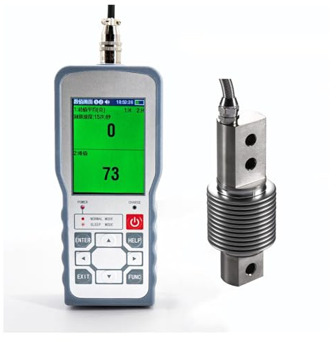 Digital Force Gauge with Load Cell Sensor,Test Weight Push Pull Dynamometer,Peak/Track Mode ± 0.05% F.S(0-200KG Force Gauge)