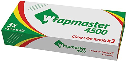 Wrapmaster 31 C81 papel Film recambio, 18 cm, transparente (Pack de 3)