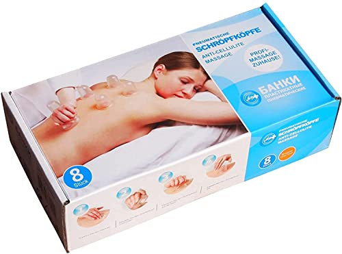 Massage Schröpfen aus Gummi SET aus 8 Stück