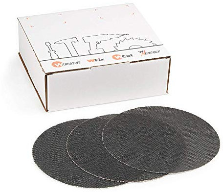 Lot de 10 grilles abrasives auto-agrippantes au carbure de silicium pour surface sèche Ø 225 mm Grain 120